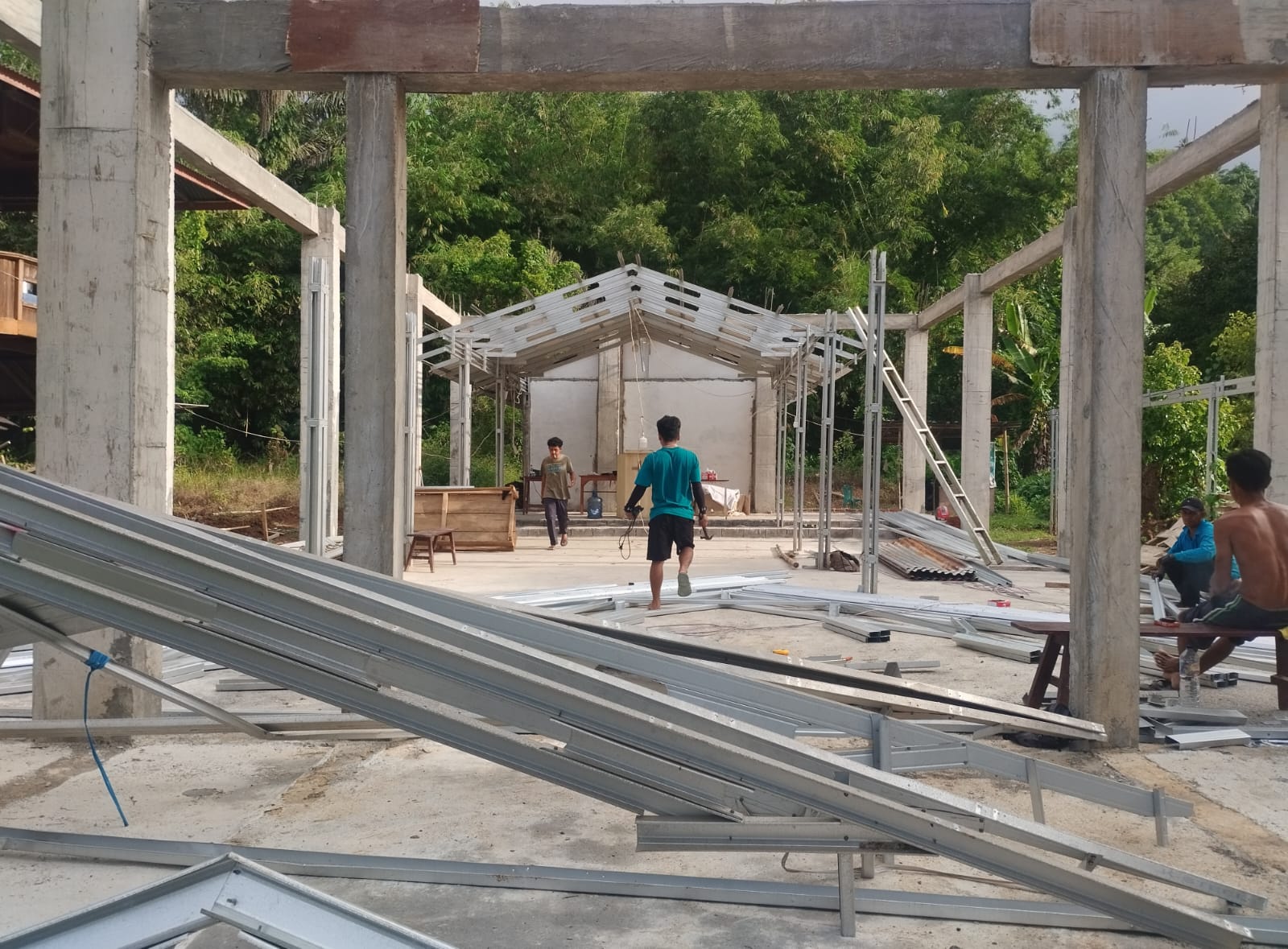 Progres pembangunan gereja