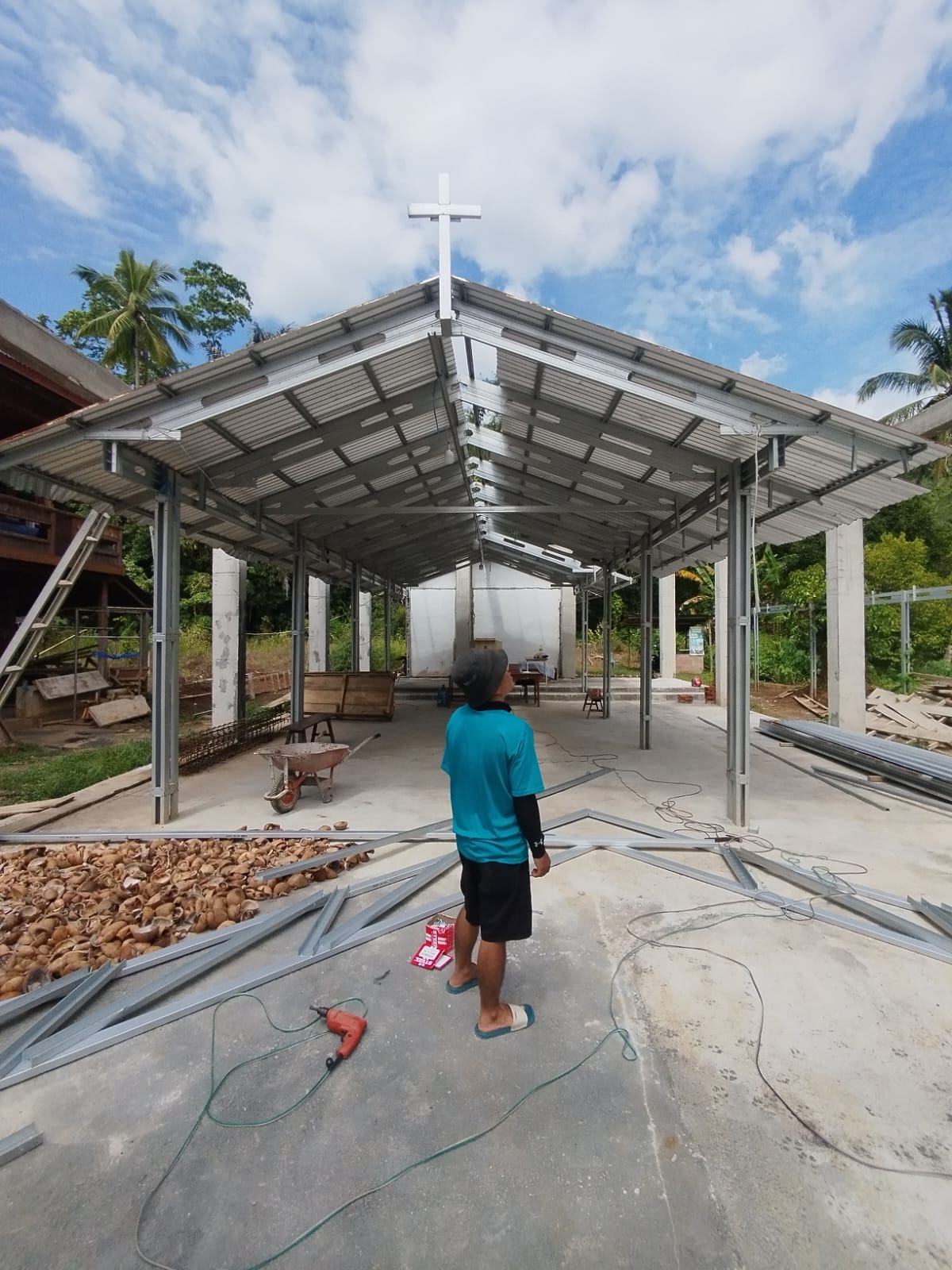 Progres pembangunan gereja