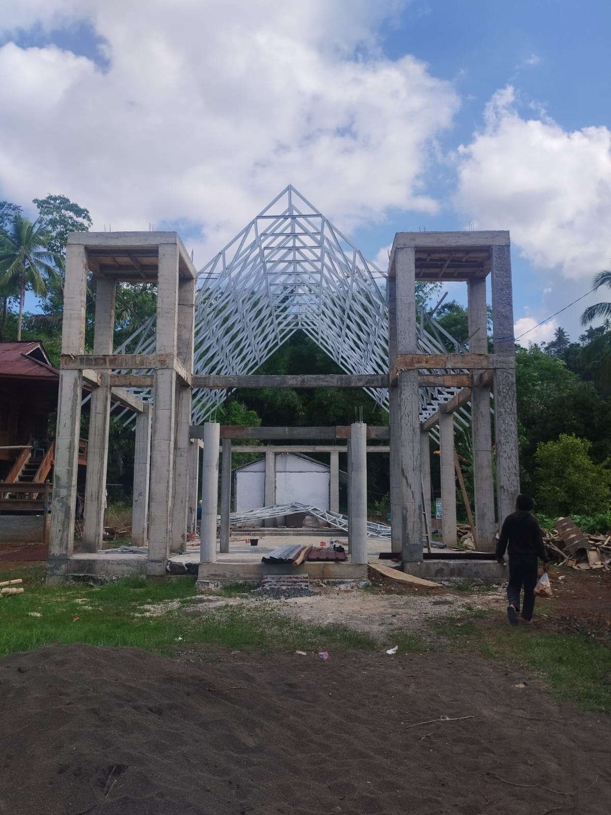 Progres pembangunan gereja